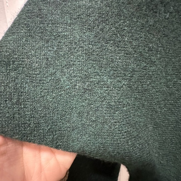 Whistles Dark Green Crew Neck 100% Cashmere Sweater Size Small EUC - Picture 3 of 6
